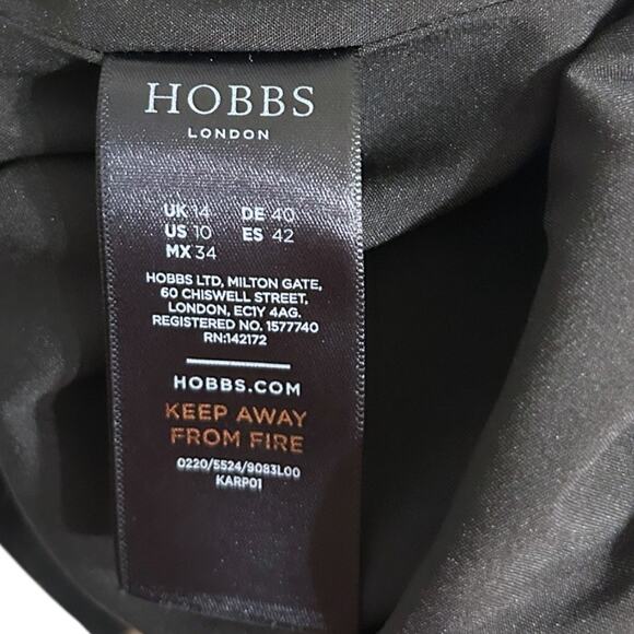 Hobbs London Sophia Floral Sheath Dress Women’s 14 UK/ 10 US Floral Black Ivory - Picture 7 of 8